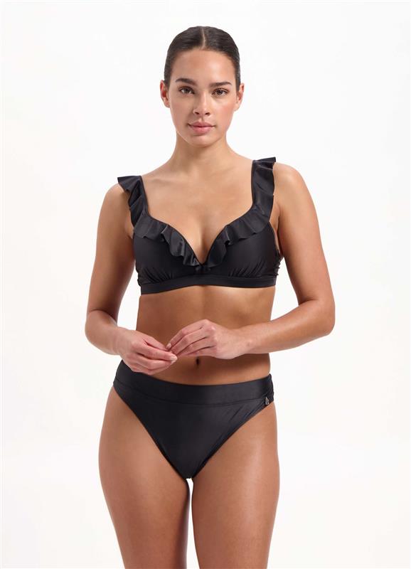 Dark Grey ruffle bikinitop 