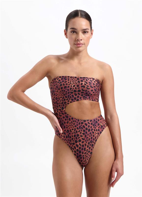 Leopard Lover Cut-Out Badeanzug 